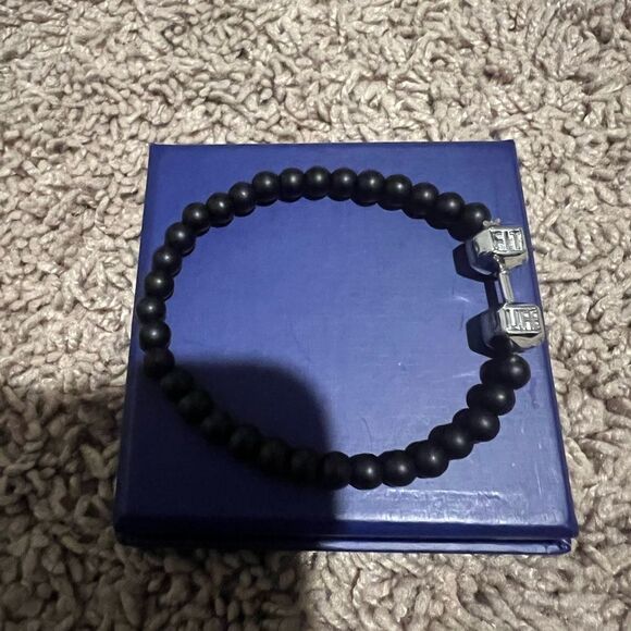 Fit life SILVER DUMBBELL BRACELET - Picture 5 of 7